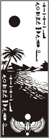 Drawing for sandblasting mirrors のイラスト素材