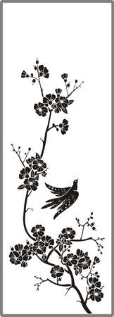  Drawing for sandblasting mirrors 1-13のイラスト素材