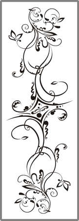 Drawing for sandblasting mirrors 1-19のイラスト素材