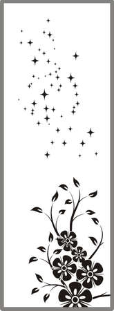 Drawing for sandblasting mirrors 1-64のイラスト素材