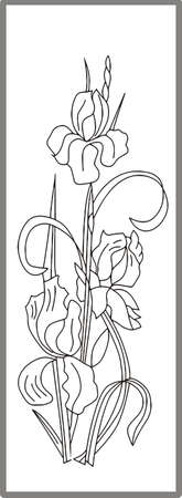 Drawing for sandblasting mirrors 1-65のイラスト素材