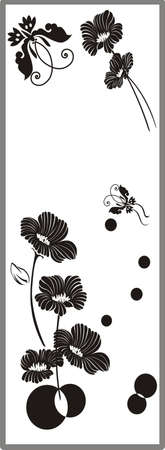 Drawing for sandblasting mirrorsのイラスト素材