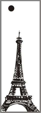 Abstraction Eiffel towerのイラスト素材