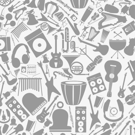 Background from musical instruments  A vector illustrationのイラスト素材