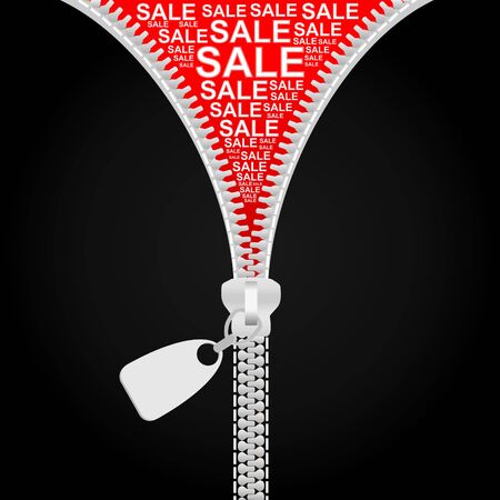 Clothes in the form of sale. A vector illustrationのイラスト素材