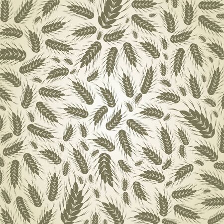 Background on a theme wheat  A vector illustrationのイラスト素材