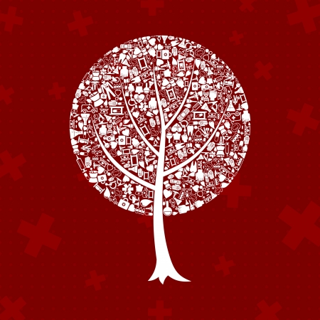 Tree on a theme medicine  のイラスト素材