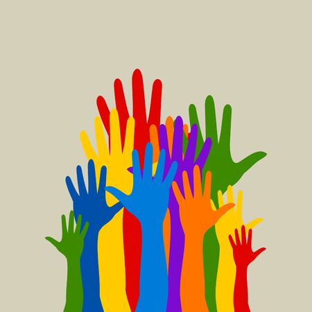The hand lasts upwardsのイラスト素材