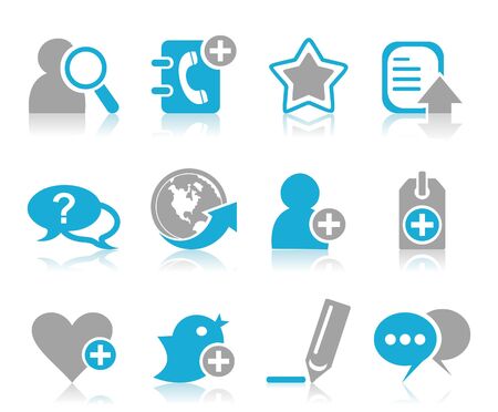 Set of icons for web design  A vector illustrationのイラスト素材