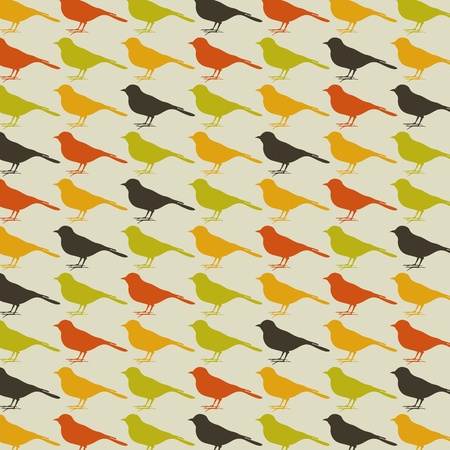 Background collected from birds. A vector illustrationのイラスト素材