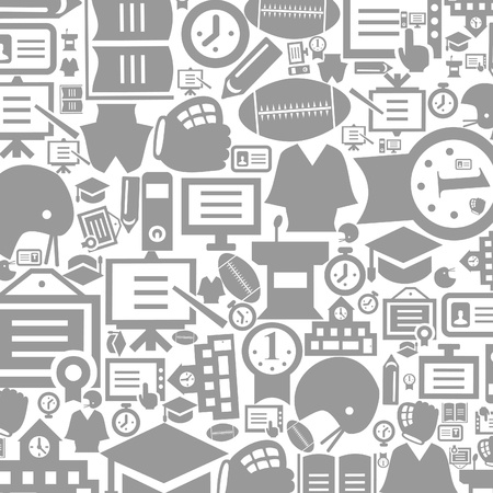 Background collected from school subjects. A vector illustrationのイラスト素材