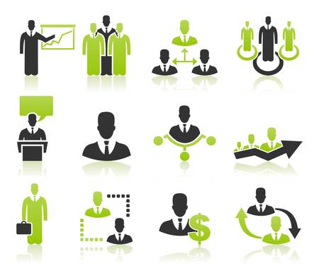 Set users for business  A vector illustrationのイラスト素材