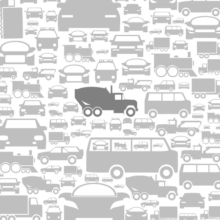 Background made of cars  illustrationのイラスト素材