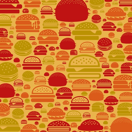 Background made of a hamburger  illustrationのイラスト素材