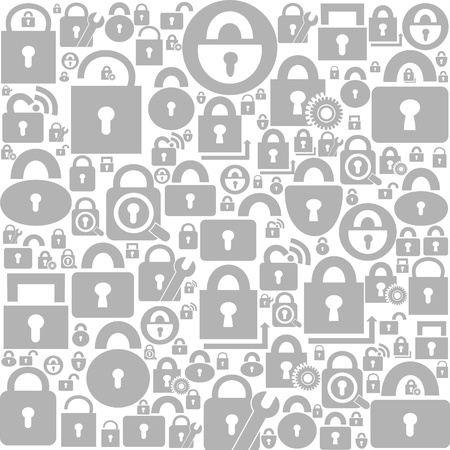Background made of locks  illustrationのイラスト素材