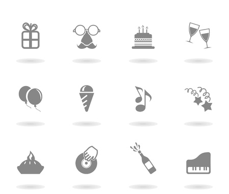 Set of icons of a holiday  A  illustrationのイラスト素材