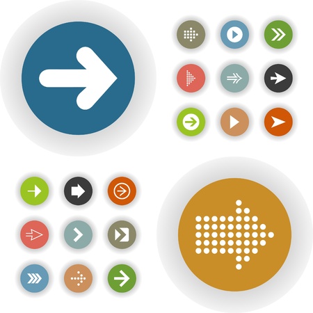 Collection of arrows for web design.  のイラスト素材