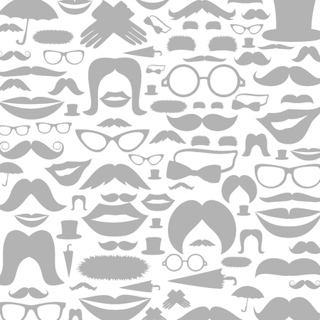 Background made of moustaches. のイラスト素材