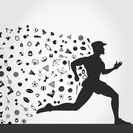 For the runner sports subjects. A  illustrationのイラスト素材