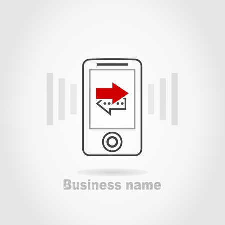 Cellular telephone a sign for design. A vector illustrationのイラスト素材