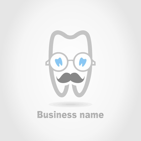 Tooth a sign for design. A vector illustrationのイラスト素材