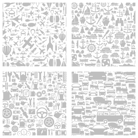Grey background on a theme transport. A vector illustrationのイラスト素材