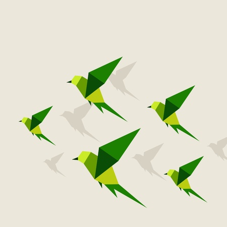 Abstraction a bird in flight. A vector illustrationのイラスト素材