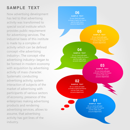 Set of icons of clouds for conversation. A vector illustrationのイラスト素材