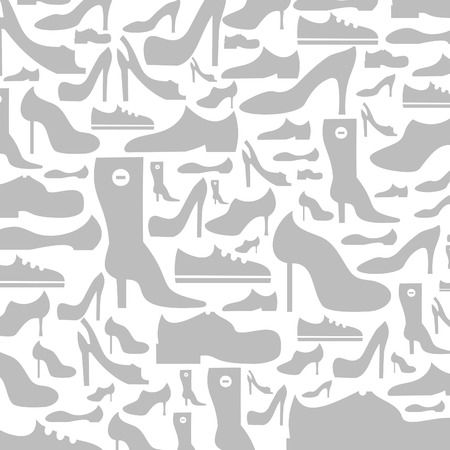 Background made of footwear. A vector illustrationのイラスト素材