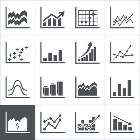 Set of icons Graphic. A vector illustrationのイラスト素材