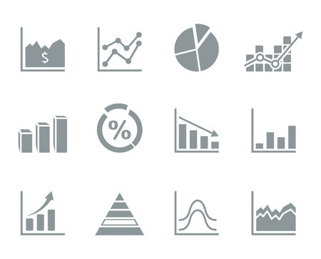 Set of icons Graphic. A vector illustrationのイラスト素材