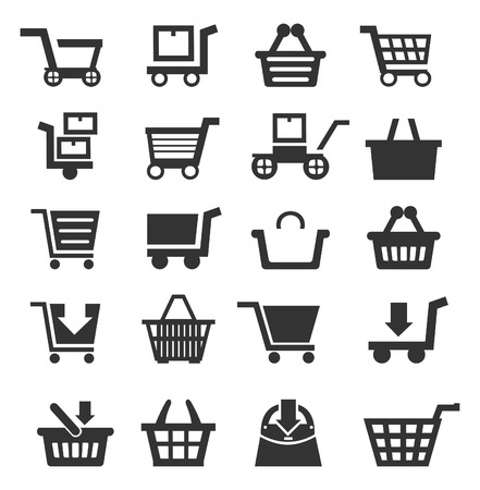 Set of icons of sales. A vector illustrationのイラスト素材
