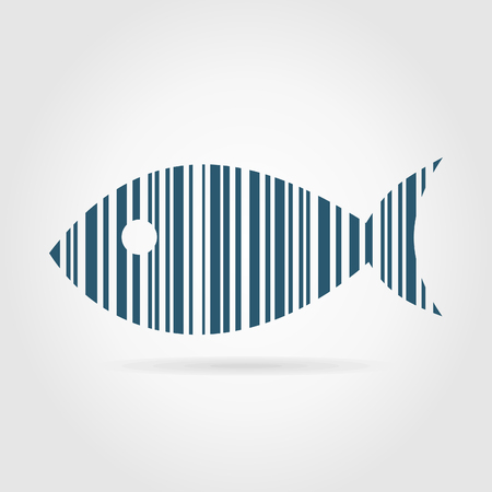 Fish from a code stroke. A illustrationのイラスト素材