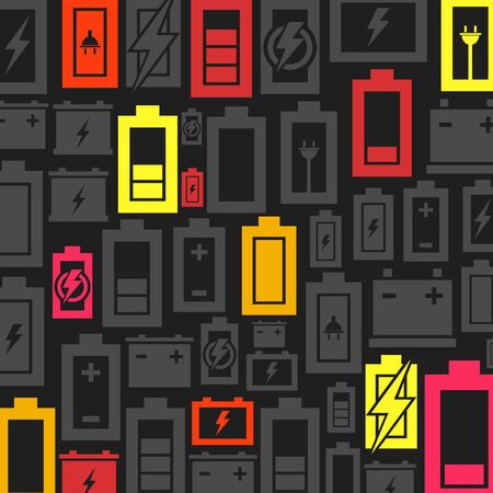 Design layout made of a battery. A illustrationのイラスト素材