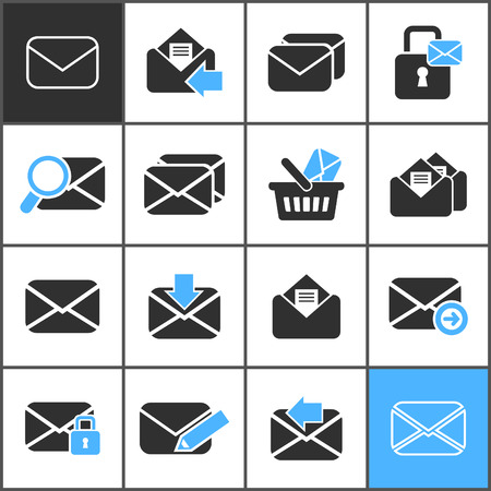Set of icons the letter. A illustrationのイラスト素材