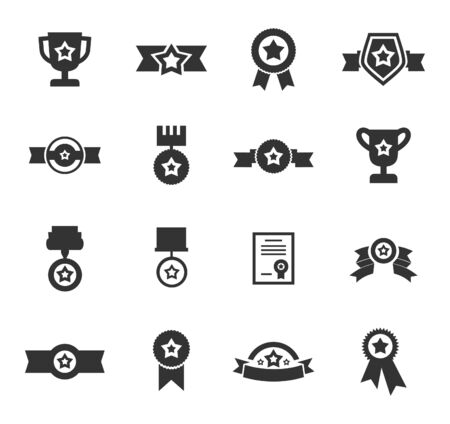 Set of icons a medal. A illustrationのイラスト素材
