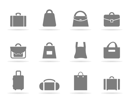 Set of icons of bags. A illustrationのイラスト素材