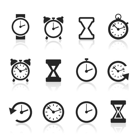 Set of icons hours. A illustrationのイラスト素材
