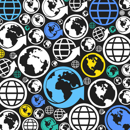 Design layout made of the world. A illustrationのイラスト素材