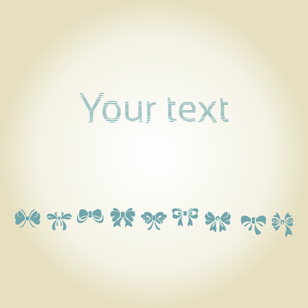 Line from celebratory bows, a vector illustrationのイラスト素材