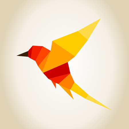 Abstraction a bird in flight. A vector illustrationのイラスト素材