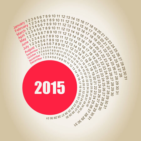 collection of color calendars on white backgroundのイラスト素材