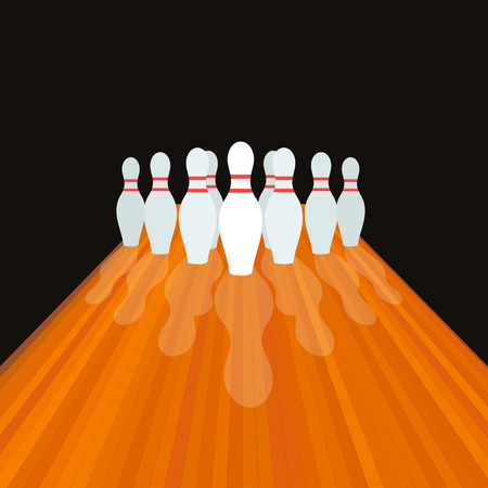 Size and path for bowlingのイラスト素材
