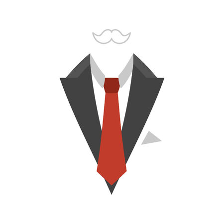 Man business suit. A vector illustrationのイラスト素材