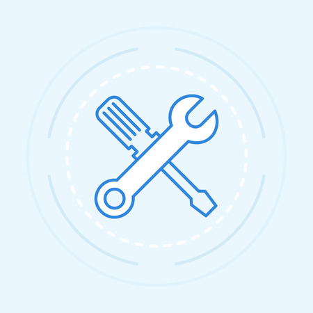 Icon outline tool. Vector illustrationのイラスト素材