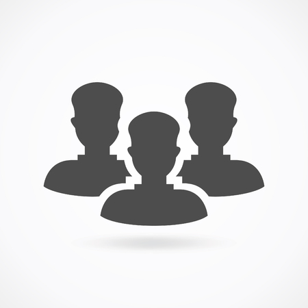 Icon user person. Vector illustrationのイラスト素材