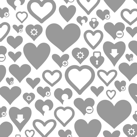 Background made of hearts. A vector illustrationのイラスト素材