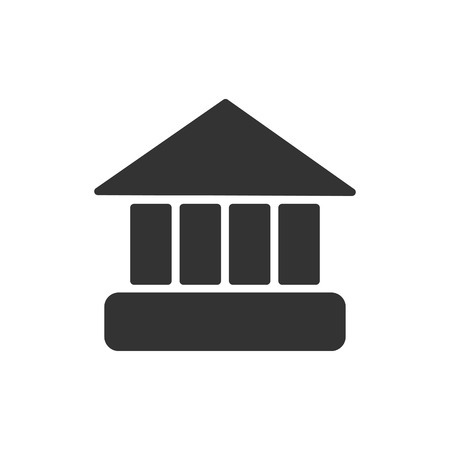 Site icon Bank. Vector illustrationのイラスト素材