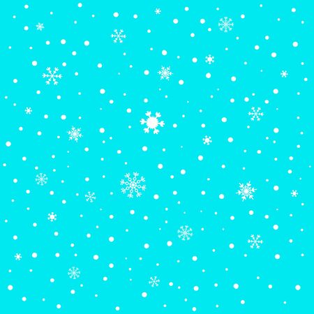 Snow goes in the sky. A vector illustrationのイラスト素材