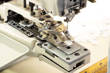 Sewing equipment, knitwear sewing buttons seamstressesの写真素材